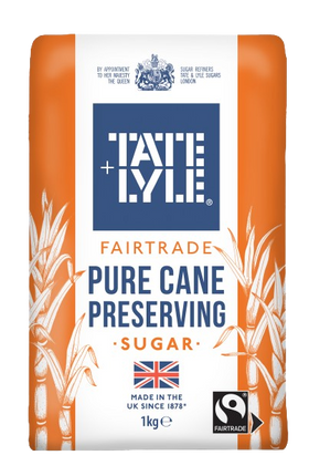 Tate & Lyle Fairtrade Preserving Sugar 1kg (Pack of 6)