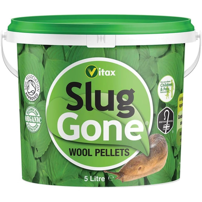 Vitax 5L Slug Gone Natural Wool Barrier Pellets