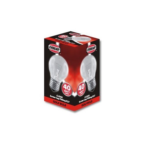 20xClear Golf Bulb 40w ES/E27 240V - 1,000 HRS -