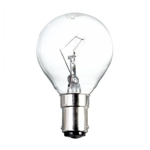 10 x CLEAR GOLF BALL GLOBE 60w WATT SMALL BAYONET CAP // SBC // B15 LAMP LIGHT BULBS