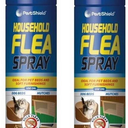 Household Flea Aerosol Spray 200ml Animal Flea Killer Dog Cat Tick Protection Cat Dog Pet Beds Soft Furnishings Kill Fleas (2)