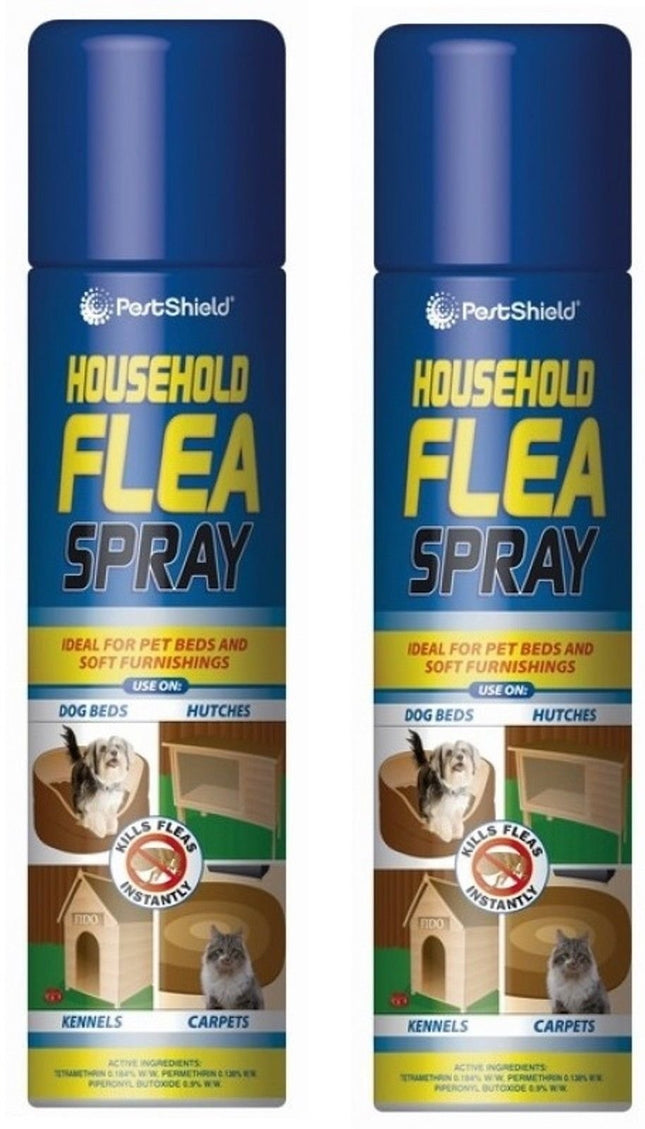 Household Flea Aerosol Spray 200ml Animal Flea Killer Dog Cat Tick Protection Cat Dog Pet Beds Soft Furnishings Kill Fleas (2)