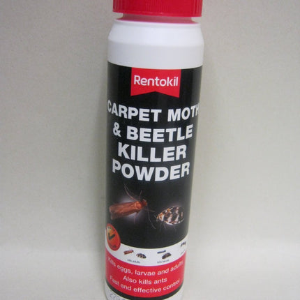 2X Rentokil Carpet Moth Beetle Killer Powder