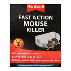 Rentokil 3 X Fast Action Mouse Killer Twin pack, Multi-Color