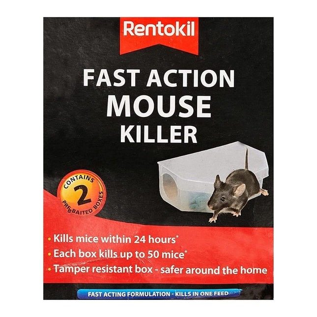 Rentokil 3 X Fast Action Mouse Killer Twin pack, Multi-Color