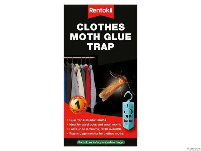 3X Rentokil FMP13 Clothes Moth Glue Trap