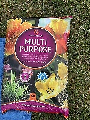 Sizi Ltd 3x40L Extra Large Growmoor Multi Purpose Compost Basket Soil Nutrient Enhanced Plant Care Pot Garden Borders Healthy Fast Delivery