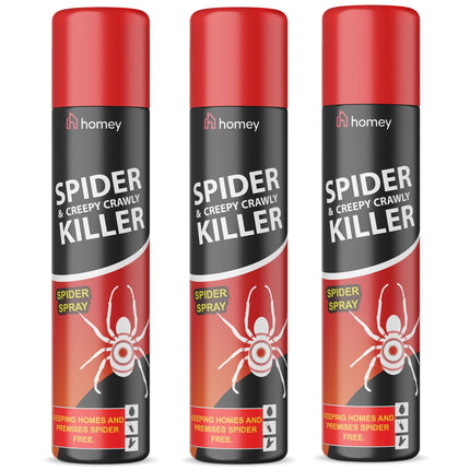 Pestshield 3 x Spider & Creepy Crawly Insect Killer Spider Spray No More Spiders 200ml New
