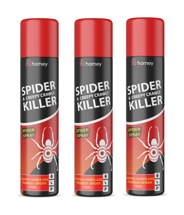 Pestshield 3 x Spider & Creepy Crawly Insect Killer Spider Spray No More Spiders 200ml New