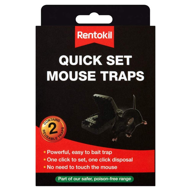 3 X quick set mouse trap (set of 2)