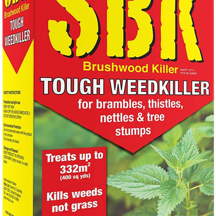 Vitax 3 x Packs SBK 1 L Tough Weed Killer Brushwood Tree Stump Bramble Nettle