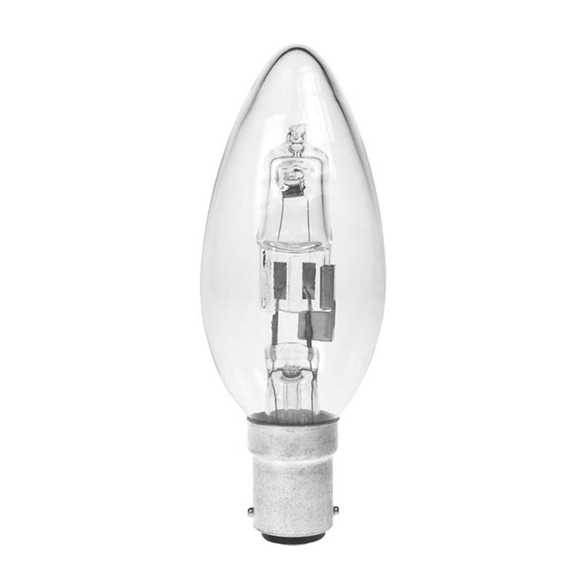 Status 28w 37w Watt SBC Small Push in B15 Clear Halogen Saver Candle Light Bulb x 4