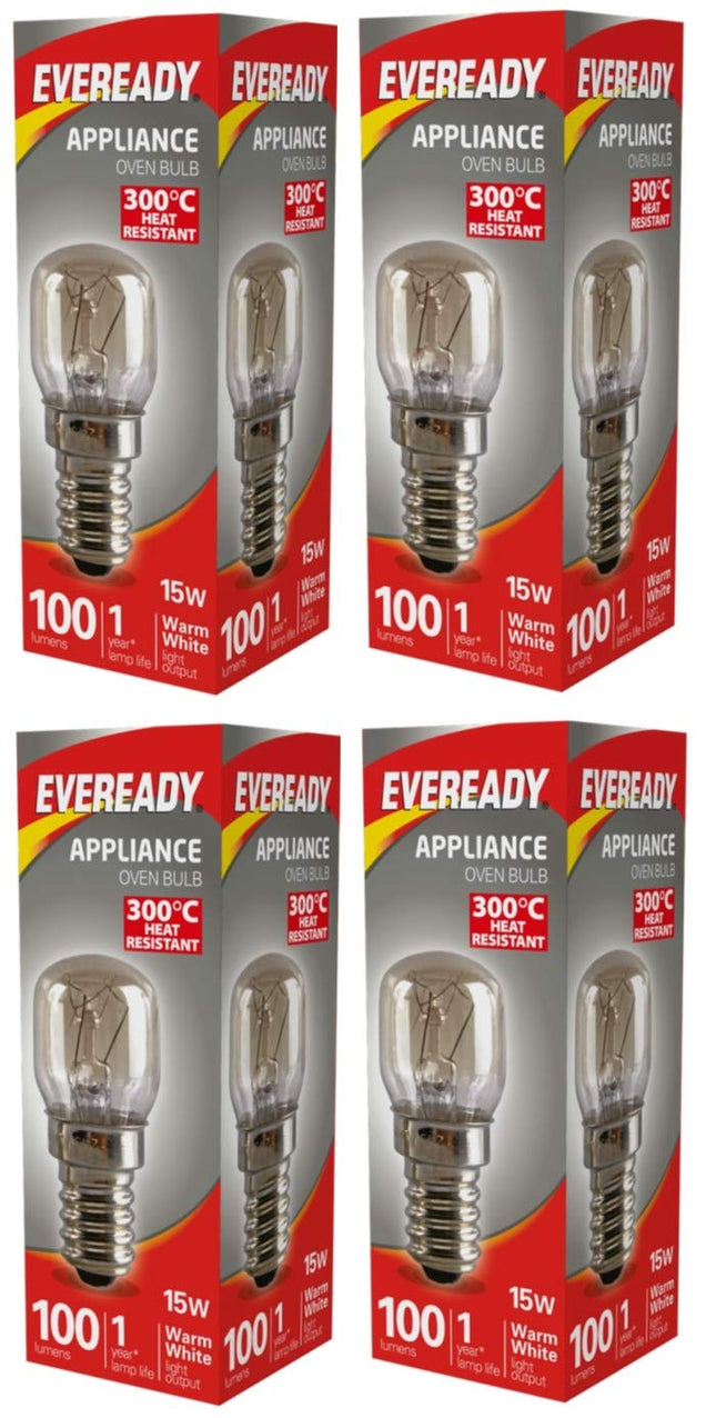 4x Eveready Appliance Bulb 15W