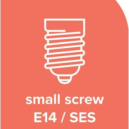 28W Candle Halogen SES E14 Small Edison Screw Light Bulb Dimmable Pack of 4