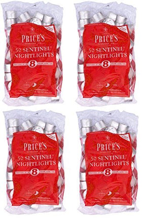 4 x Prices Candles Sentinel Nightlights Tealights Bag Of 50 by Price's Candles