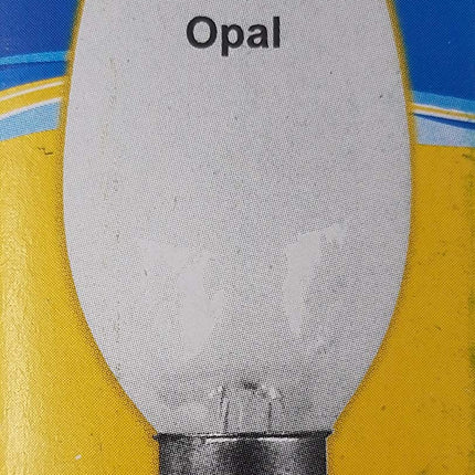 Pack of 4 Opal Candle Light Bulbs 25 watts SES E14 Small Screw in
