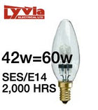 5X Lyvia Dimmable EnergySaver Candle Xenon Bulb G9 Lamp(42w=60w) SES/E14 -
