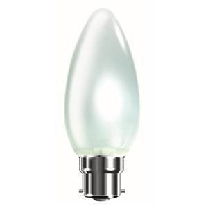 5x Opal Candle Bulb 40w BC (B22) Bayonet Cap