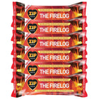 Zip The Firelog 100% Natural Instant Lighting Log Burns for 90 Minutes 700 g (6 Firelogs)