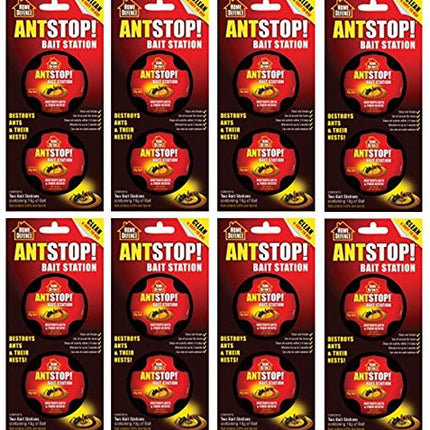 8 x Ant Stop! Bait Station, Destroys Ants and their Nests