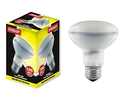 10x Reflector R80 100 Watt Light Bulbs ES E27 Large Screw Cap Lamps 100w