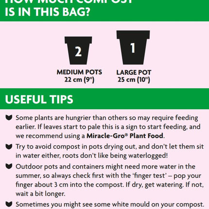 Miracle-Gro Peat Free Azalea Camellia Rhododendron Ericaceous Potting Compost 10L Bag