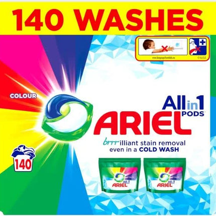 Ariel All in One Colour Pods, 140 Wash