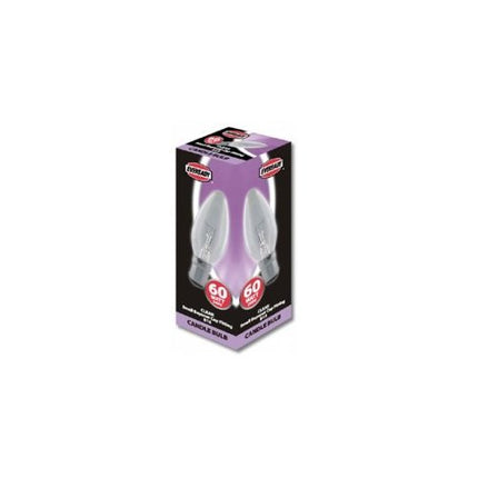 20x Eveready 60W Clear Candle Bulb SBC/B15 Base -