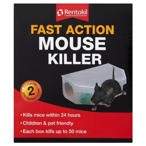 Rentokil Fast Action Mouse Killer 2 Pre-Baited Boxes by Rentokil