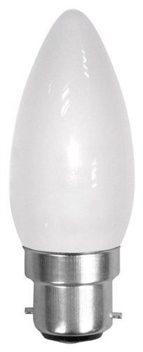 60W Bc Opal Candle Bulb (Rough Service) 10 Pack