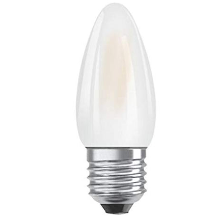 2X Opal Candle Light Bulb 40w / ES Edison Screw White Pearl Soft Lamps