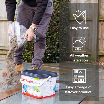 Azpects EASYJoint EASY Joint Paving Jointing Compound 12.5kg – STONE GREY