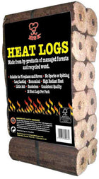 BigK 12 Heat Logs Eco HeatLogs. No Spark, No Spitting, High Heat, Long Lasting