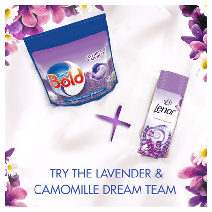 Bold All-in-1 Pods Washing Liquid Capsules Lavender & Camomile 108 Washes, Washing Detergent for Brilliant Cleaning with Built-in Fabric Softener