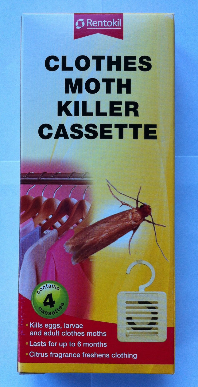 Rentokil Clothes Moth Killer Cassette - Contains 4 cassettes