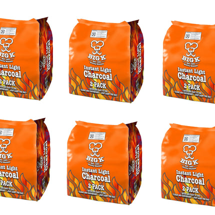 Instant Light Charcoal 12kg (12 x 1kg bags) Instant Lighting Charcoal Char coal BBQ Barbecues