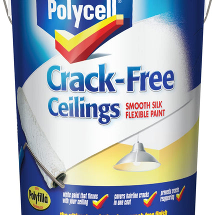 Polycell Crack-Free Ceilings Smooth Silk 5L