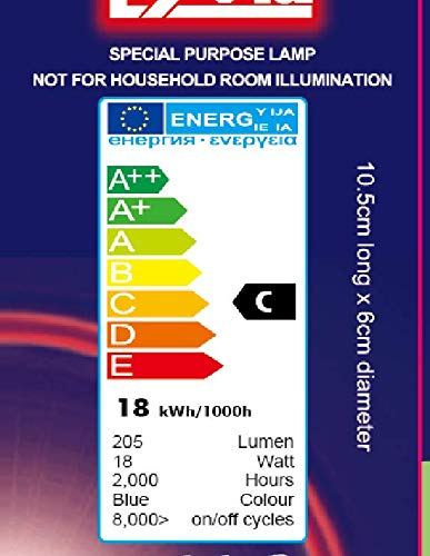 Coloured Light Bulbs BC 18w Pack of 10