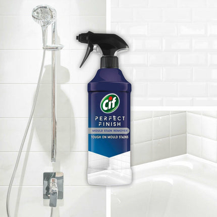 Cif Perfect Finish 100% Tough Stain Removal Spray for Stainless Steel, Anti Limescale, Oven & Grill or Anti Mould Effective Degreaser for Kitchen and Outdoor, 435ml (Buy 6, Anti Mould)