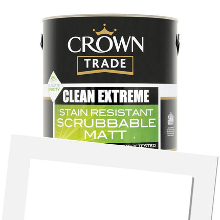Crown Trade Clean Extreme Stain Resistant Scrubbable Matt 5 Litre
