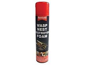 Rentokil 2 x Wasp Destroy Foam Aerosol 300ml