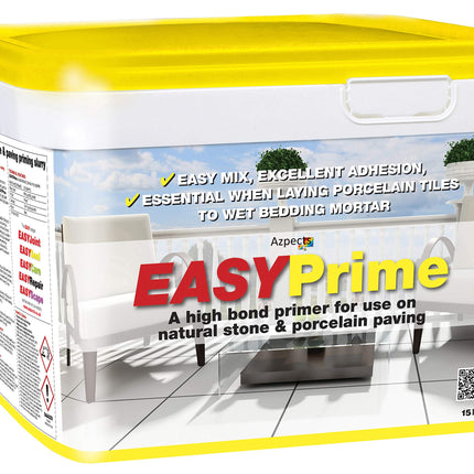 EASYPrime 15Kg Tile Adhesive Bond Slurry Primer For Natural Stone And Porcelain Paving Tiles. Easy To Use, Strong, Long Lasting Bond For Outdoor And Indoor Pavement, Paths And Driveways