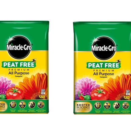 Miracle-Gro All Purpose Enriched Compost 40L x 2 Bags