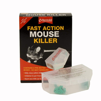 Fast Action Mouse Killer 2 Pre-Baited Boxes(3-Pack)