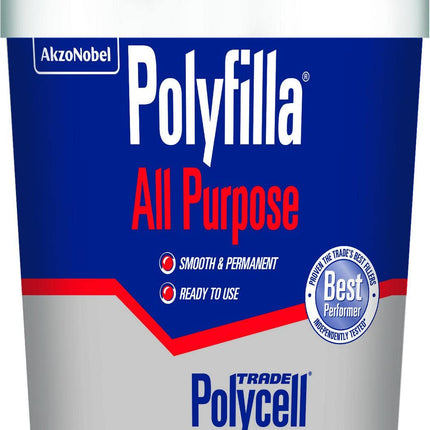 Polycell Trade All Purpose Filler 1KG, White