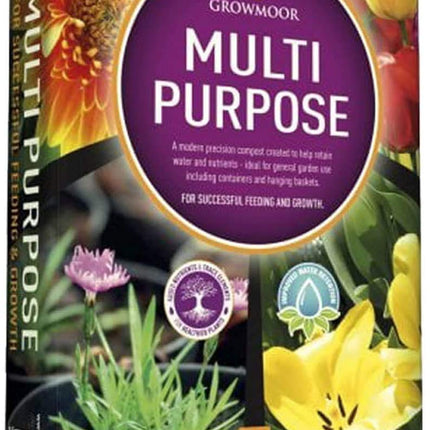 GROWMOOR Pack of 2 40L Bag Of Multi Purpose Gardening Compost Border Planting