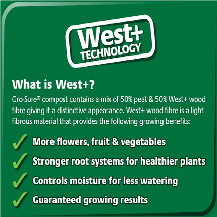 Gro-sure 11200018 All Purpose Compost with 4 Months Plant Feed, 10 Litre - Dark
