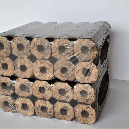 Heat Logs Open Fire Log Fuel High Energy Ultra Dry Eco Wood Fuel 2 x 10 kg Pack