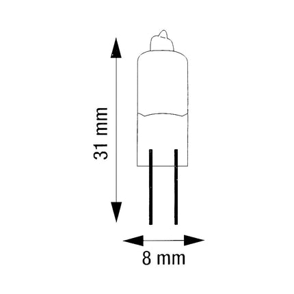 10 x 12v 10w G4 M91 Branded Lamps Long Life Halogen Capsule Light Bulbs Pack