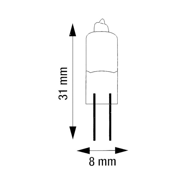 10 x 12v 10w G4 M91 Branded Lamps Long Life Halogen Capsule Light Bulbs Pack